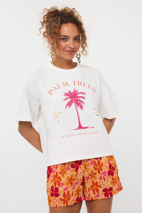 Ydence t shirt palm trees